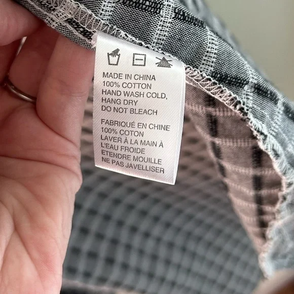 Ethereal Plaid Collared High Low sleeveless button up dress women’s size Large - Picture 4 of 12